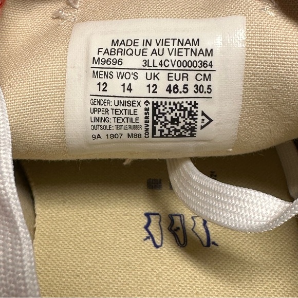 Converse All Stars Men’s Size 12 Classic Red Low Top Sneakers  - NWOB - Picture 9 of 9